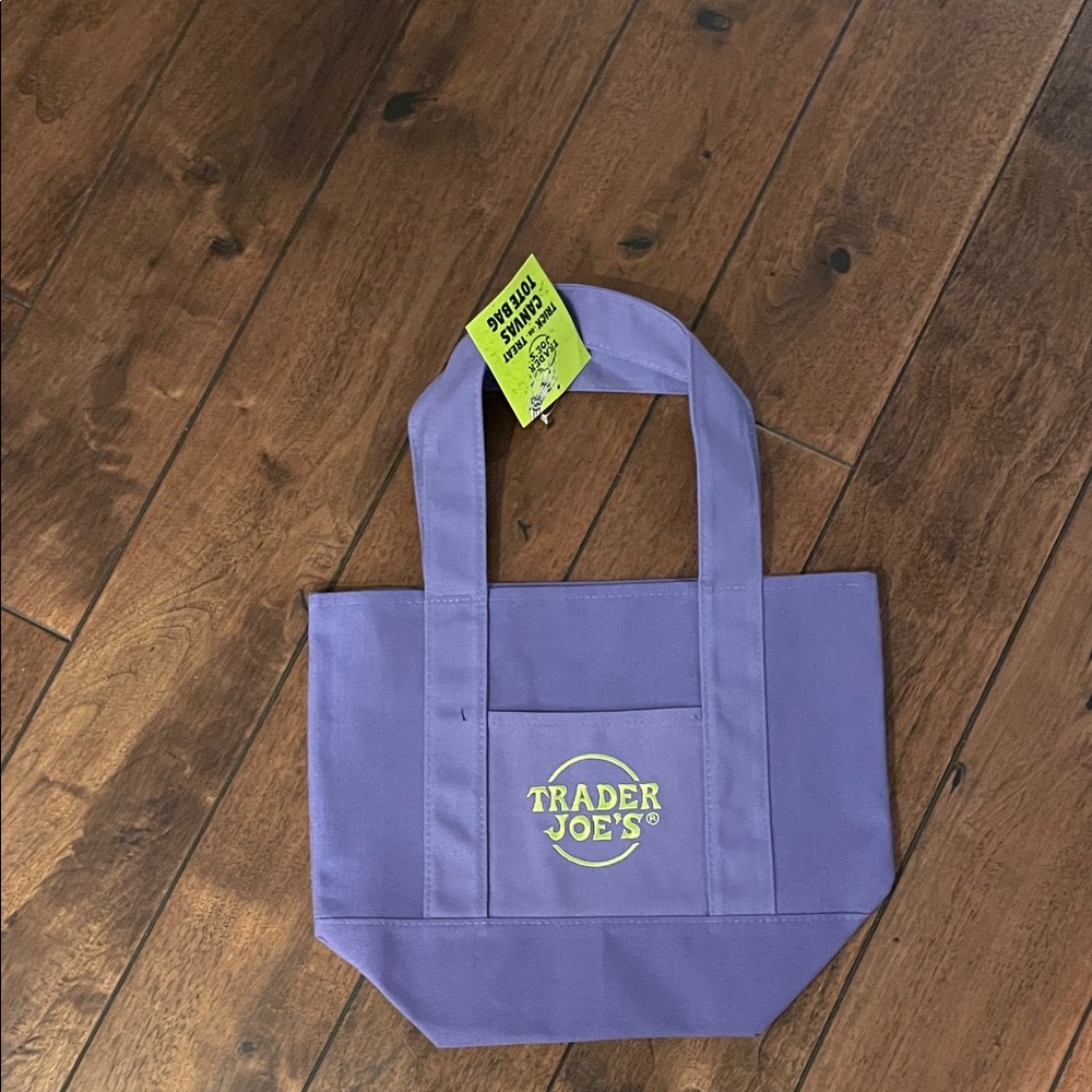 Trader Joe’s Halloween canvas tote  collector bag purple trick or treat NWT
